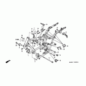 Схема вузла: Рама для Honda VT125 Shadow