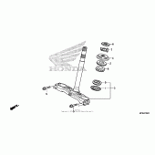 Схема вузла: Рульова траверса для Honda CB1000 CB1000R