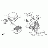 Схема узла: Воздушный фильтр для Honda VTR1000 Firestorm