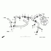 Схема вузла: Water pipe для Honda VT1100 Shadow Sabre
