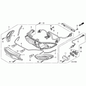 Схема вузла: Задній ліхтар (Стоп-сигнал) для Honda CBF1000