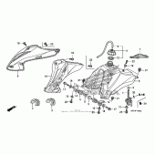 Схема узла: Топливный бак для Honda CRF150 CRF150F