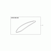 Схема вузла: Fr.mudguard ornament для Honda VTX1800