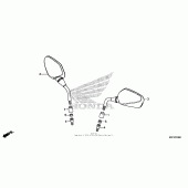 Схема вузла: Mirror для Honda CTX700