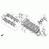 Схема узла: Головка цилиндра для Honda CB900 Hornet