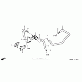 Схема вузла: Система вентиляція картера для Honda CB900 919
