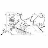 Схема узла: Цилиндр сцепления для Honda ST1300 Pan-European Police
