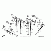 Схема вузла: Шток для Honda VT1100 Shadow Spirit