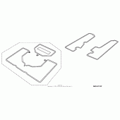 Схема узла: Deluxe saddlebag trunk mat set (2) для Honda GL1800 Gold Wing