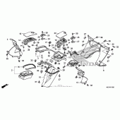 Схема узла: Inner box для Honda FSC600 Silver Wing