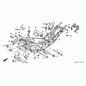 Схема узла: Рама (XL1000VA) для Honda XL1000V Varadero