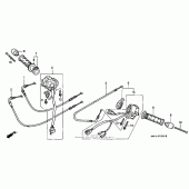 Схема вузла: Handle + switch для Honda CBR1100XX Blackbird