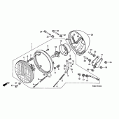 Схема вузла: Фара для Honda VT125 Shadow