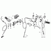 Схема узла: Рулевой рычаг для Honda CR250