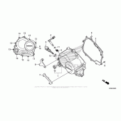 Схема узла: Правая крышка картера для Honda CRF125 CRF125FB