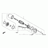 Схема вузла: Стартер електричний для Honda VFR800 Interceptor