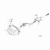 Схема вузла: Задній ліхтар (Стоп-сигнал) для Honda CBF125