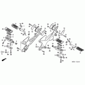 Схема вузла: Підніжки для Honda CBF600