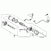 Схема вузла: Стартер електричний для Honda VT1100 Shadow Spirit