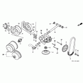 Схема узла: Масляный насос и Масляный фильтр для Honda XRV750 Africa Twin