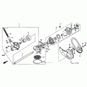 Схема узла: Масляный насос для Honda GL1500 Valkyrie Deluxe