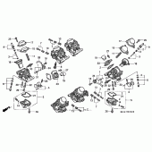 Схема узла: Карбюратор (components) для Honda GL1500 Valkyrie Deluxe