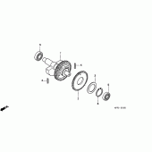 Схема вузла: Балансир shaft для Honda CBF250