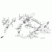 Схема узла: Выхлопная система для Honda VF750 Magna