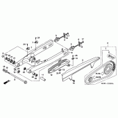 Схема вузла: Задній важіль (Маятник) для Honda CBF600