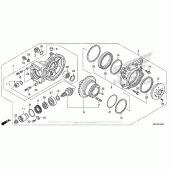 Схема вузла: Final Driven Gear для Honda GL1800 Gold Wing