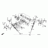 Схема вузла: Шток для Honda XR650