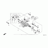 Схема узла: Parking Brake Caliper для Honda VFR1200 VFR