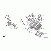 Схема вузла: Головка циліндра (FRONT) для Honda XL600 Transalp