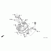Схема вузла: Клапанна кришка (XR125L4,5,6) для Honda XR125