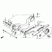 Схема вузла: Задній важіль (Маятник) для Honda VFR800 Interceptor