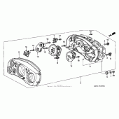 Схема узла: Спидометр 97-00 для Honda CBR1100XX Blackbird