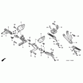 Схема узла: Подножки для Honda CBR900RR CBR919RR Fireblade