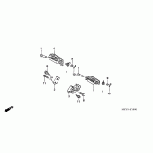 Схема вузла: Підніжки для Honda CRF450 CRF450X