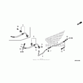 Схема вузла: Brake line (1) для Honda VT1300 Sabre