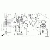 Схема вузла: Карбюратор для Honda CRF150 CRF150F