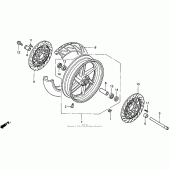 Схема вузла: Переднє колесо для Honda CBR900RR CBR919RR Fireblade