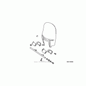 Схема вузла: Custom windshield (performance) для Honda VTX1800