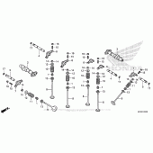 Схема вузла: Шток & Клапан для Honda VT1300 Stateline