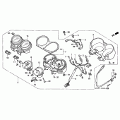 Схема узла: Панель приборов для Honda CB750 Seven Fifty