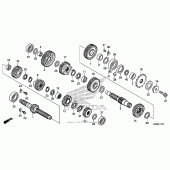 Схема вузла: Трансмісія для Honda CRF250 CRF250R