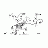Схема вузла: Wire harness (2) для Honda CRF150 CRF150F