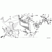 Схема узла: Радиатор для Honda NC700