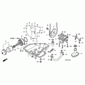 Схема узла: Масляный насос & Поддон для Honda CB1300 Super Bol D’Or