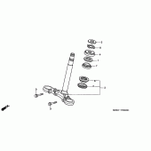 Схема вузла: Рульова траверса для Honda CB600F Hornet S