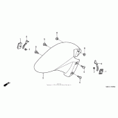 Схема узла: Перед. крыло ( 03- 04) для Honda CBR600 CBR600RR